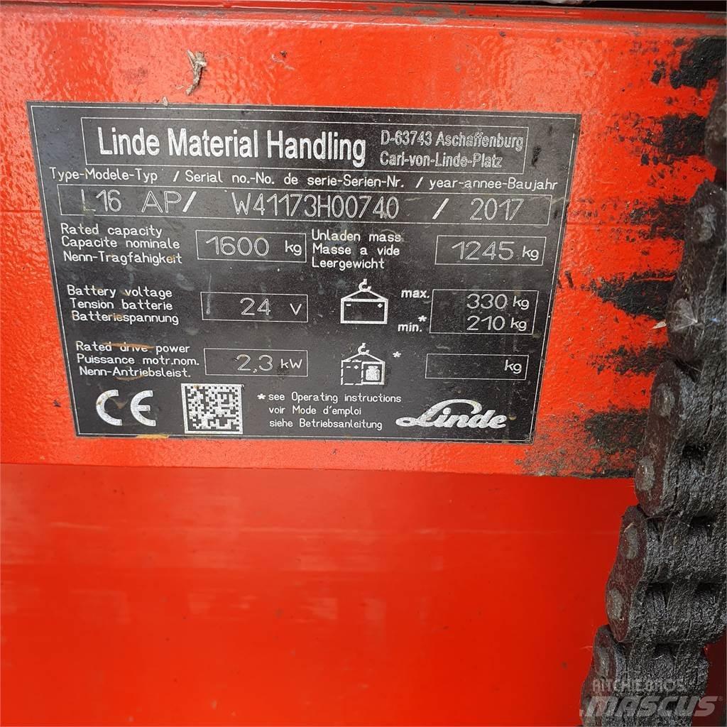 Linde L16AP 포크리프트