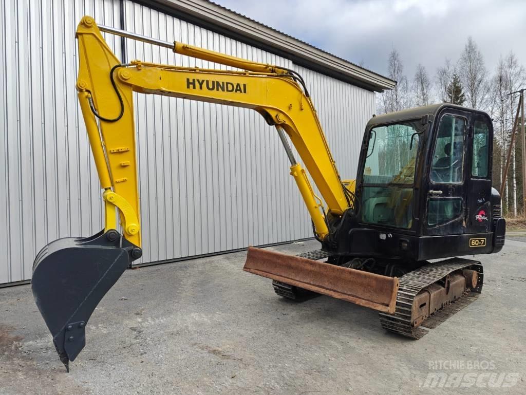Hyundai R 60-7 소형 굴삭기 7톤 미만