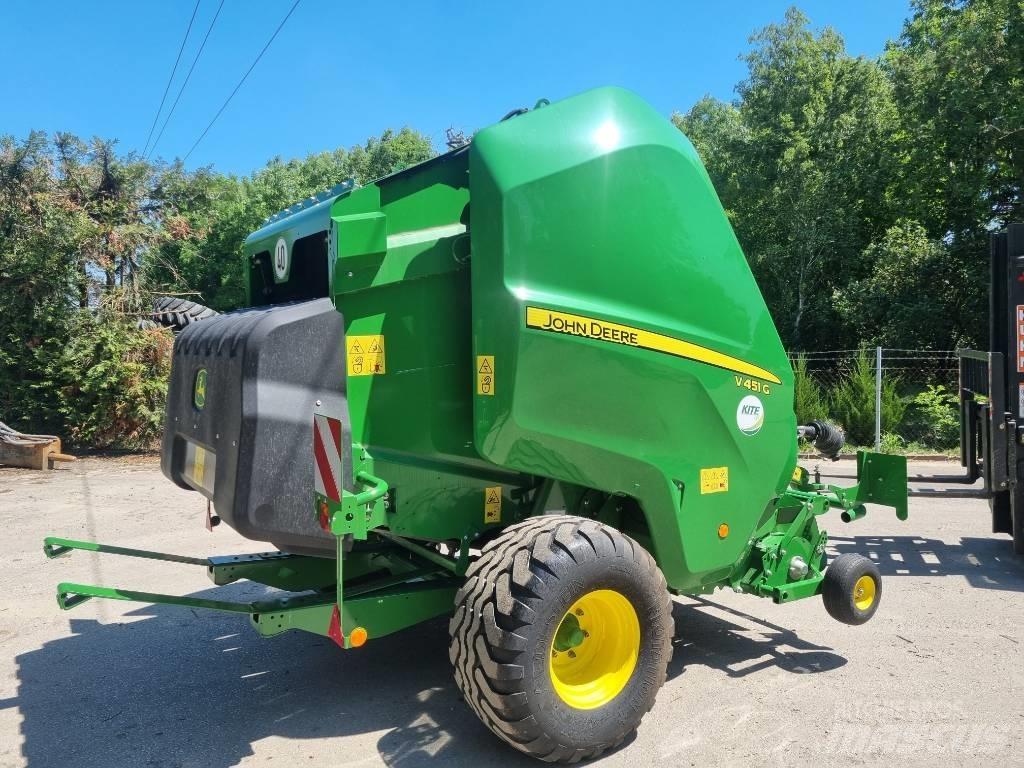 John Deere V451G 원형 곤포기