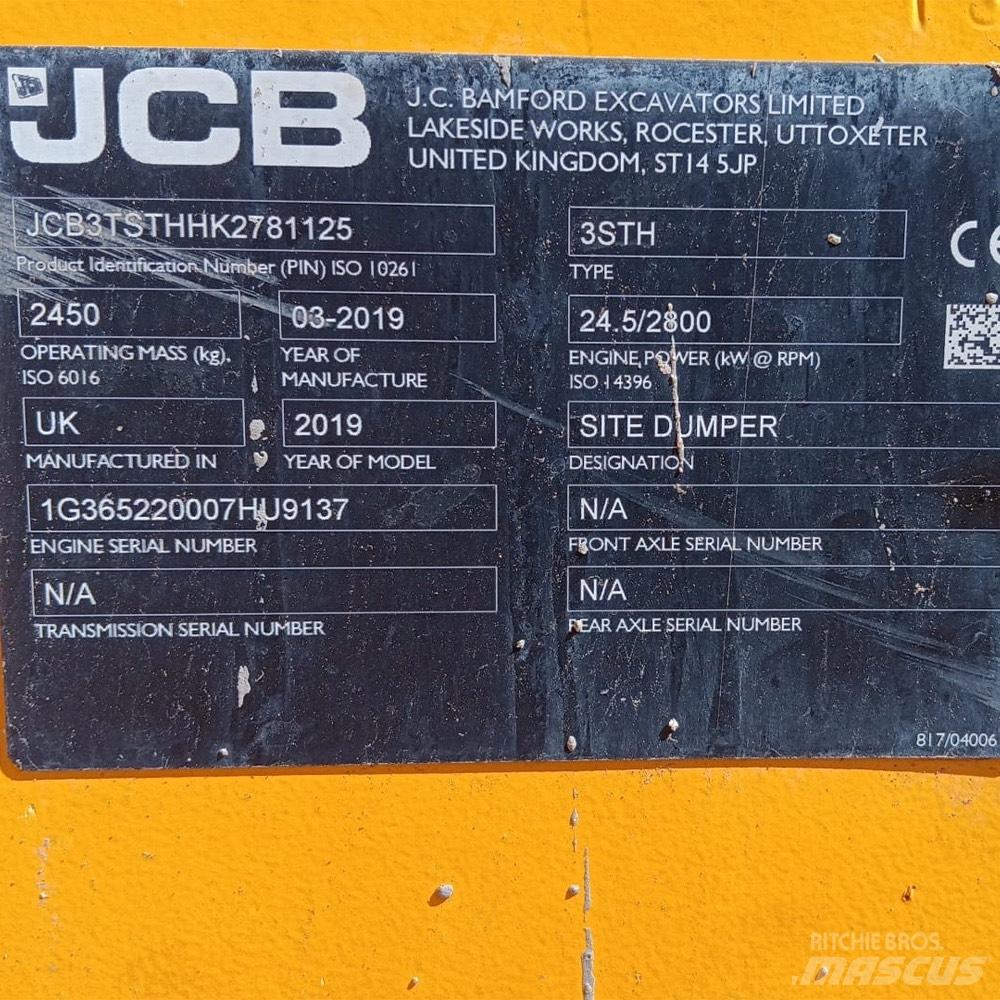 JCB 3TSTH 건설현장 덤프트럭