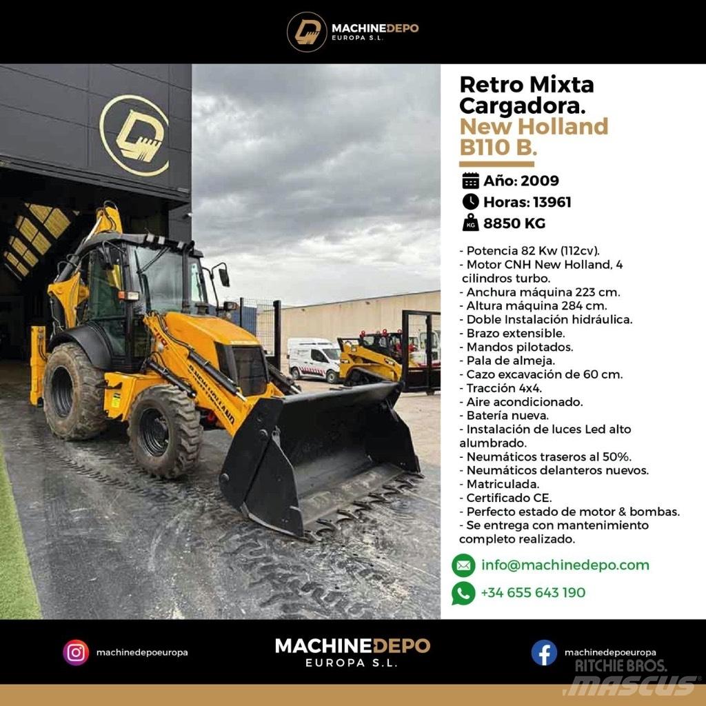 New Holland B 110 B 백호로더