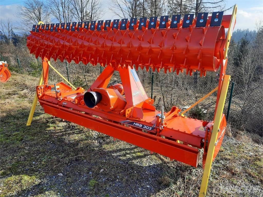 Kuhn HRB 303 D 파워 하로우 및 로토틸러(회전 경운기)