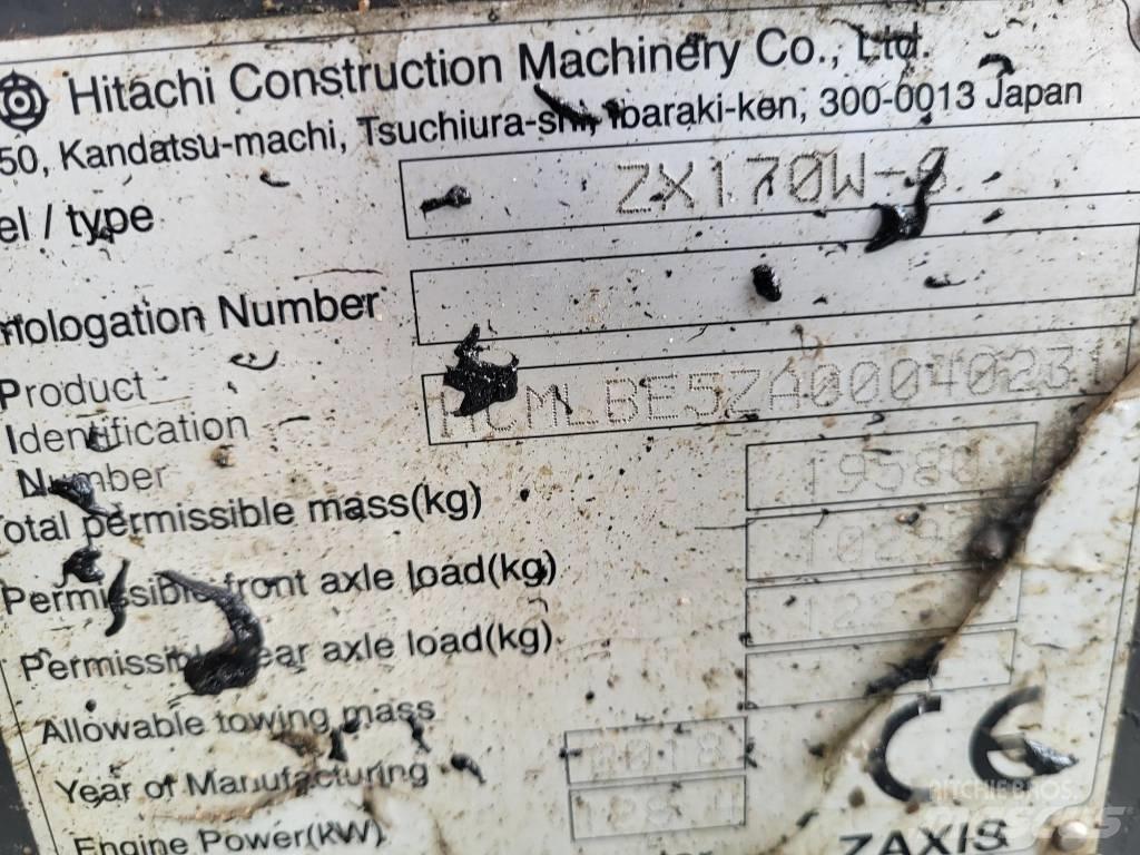 Hitachi ZX170W-6  휠 굴삭기