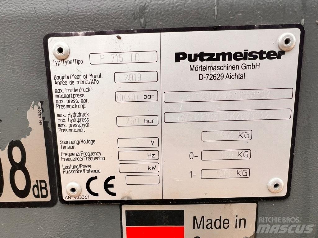 Putzmeister P 715 TD 콘크리트 펌프카