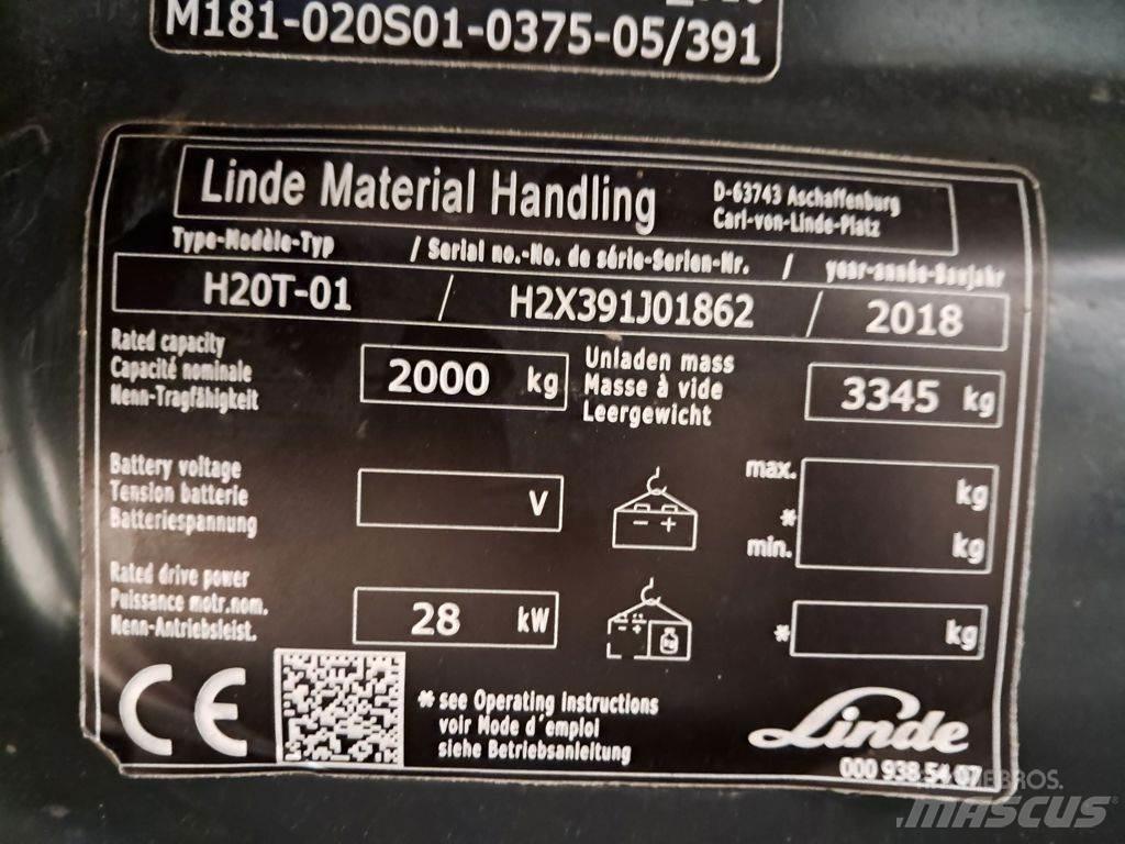 Linde H20T-01 LPG 지게차