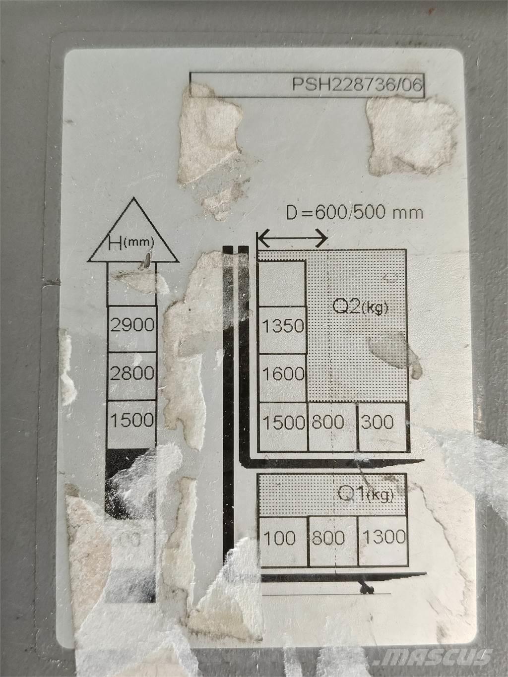 Atlet PSH160 보행식 리치 지게차