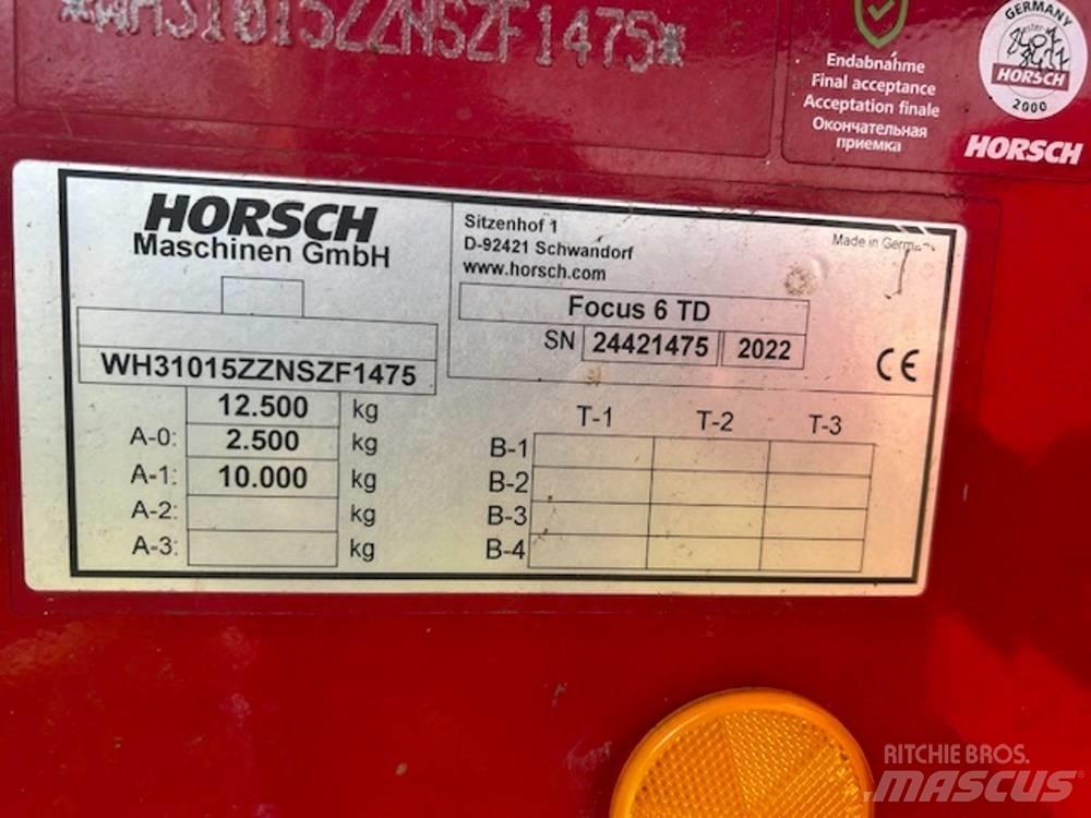 Horsch Focus 6 TD 콤비네이션 드릴