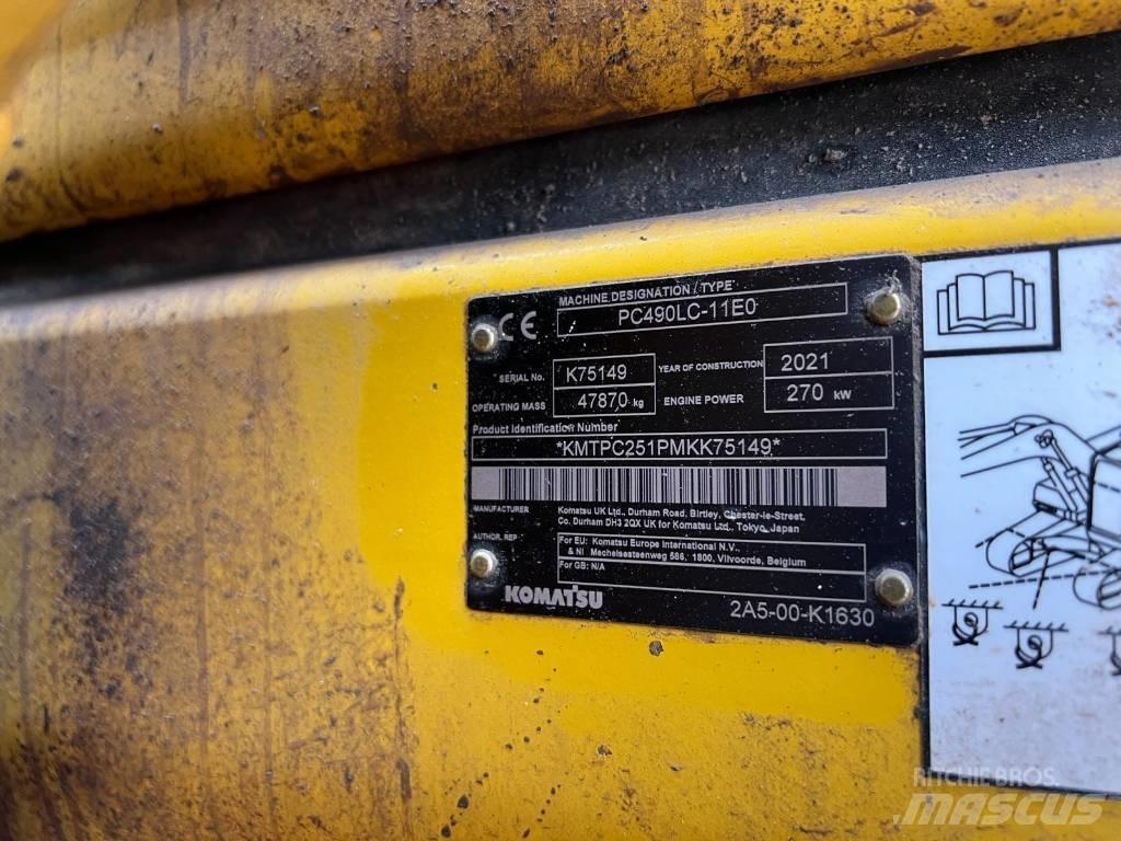 Komatsu PC490LC-11EO 대형 굴삭기 29톤 이상