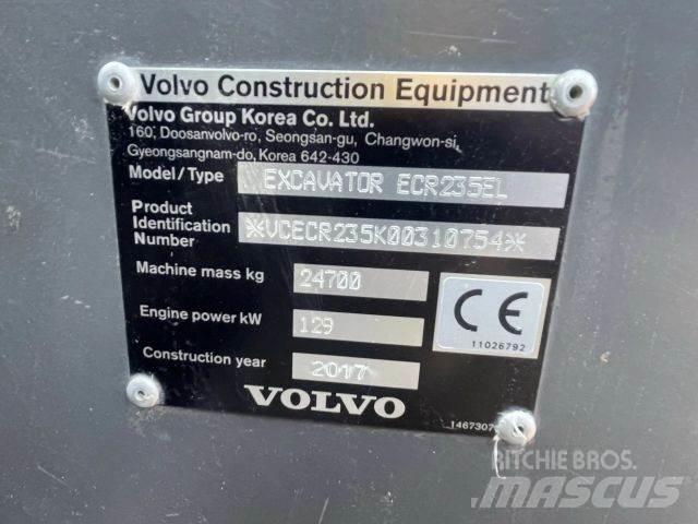 Volvo ECR235EL 대형 굴삭기 29톤 이상