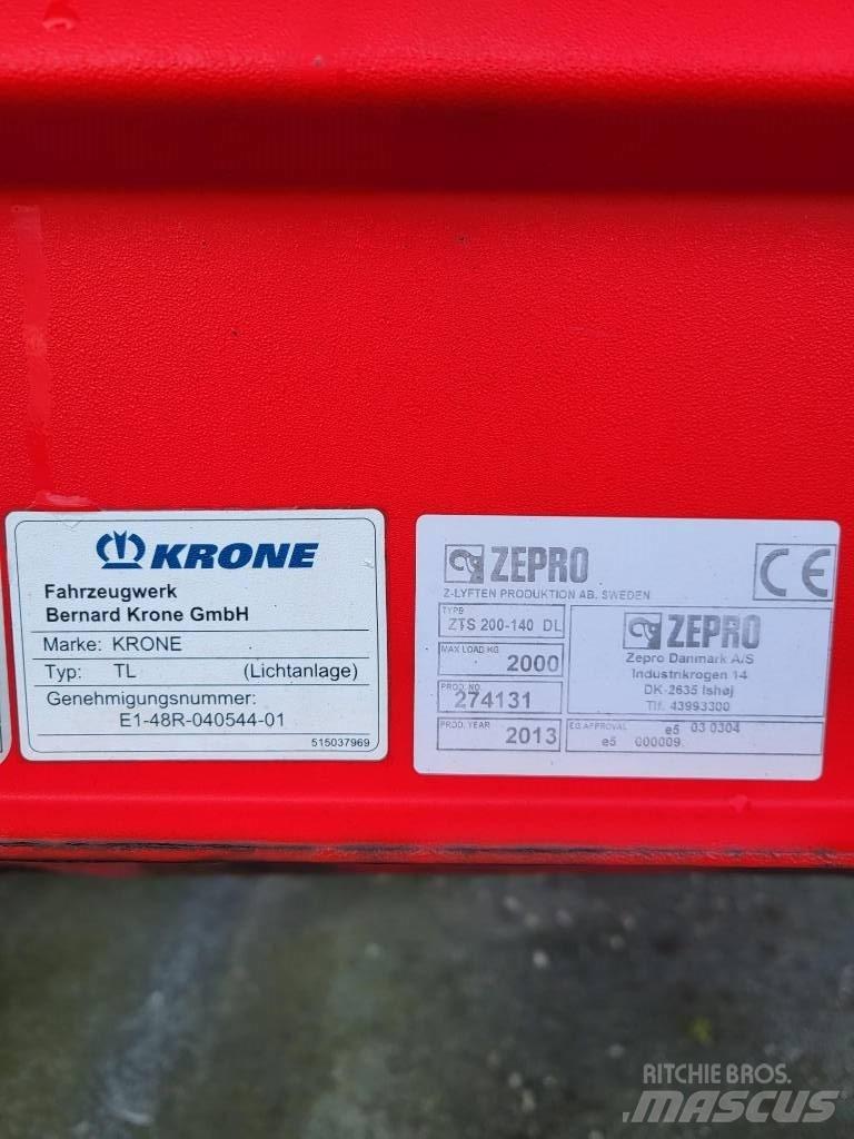 Krone SDP 27 커튼사이더 세미 트레일러