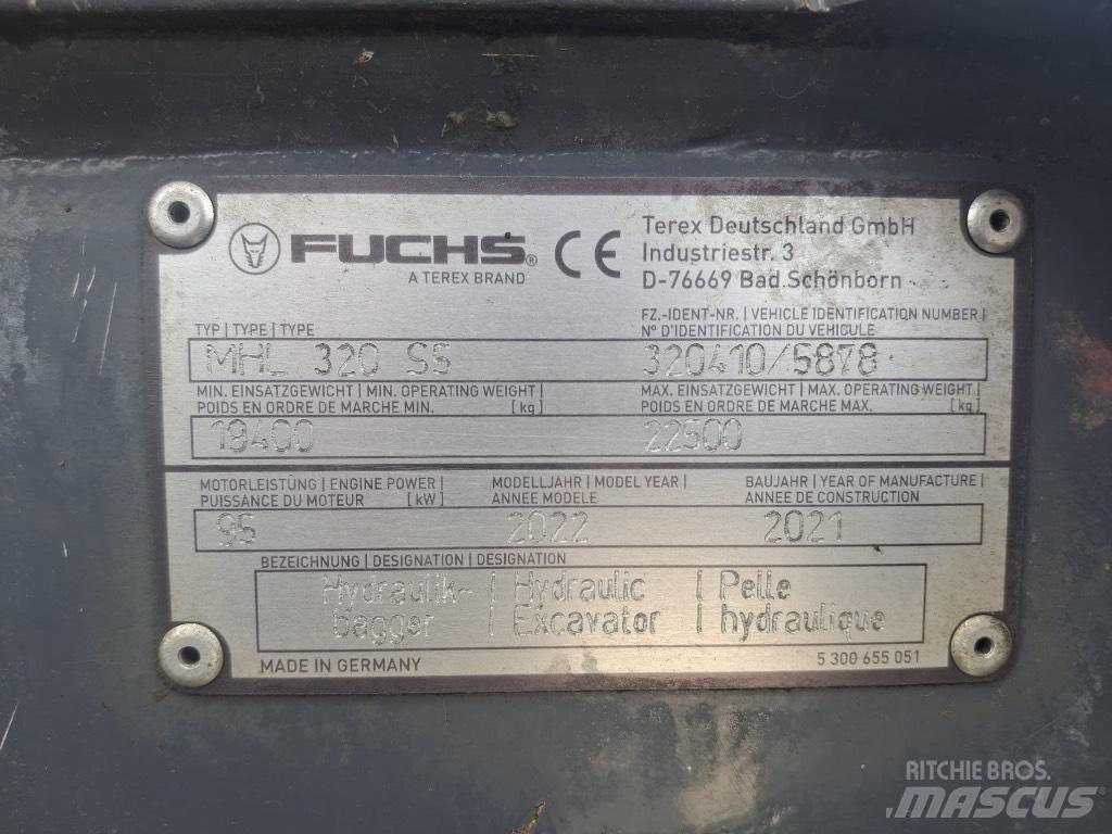 Terex Fuchs MHL320F 자재 장비 - 기타