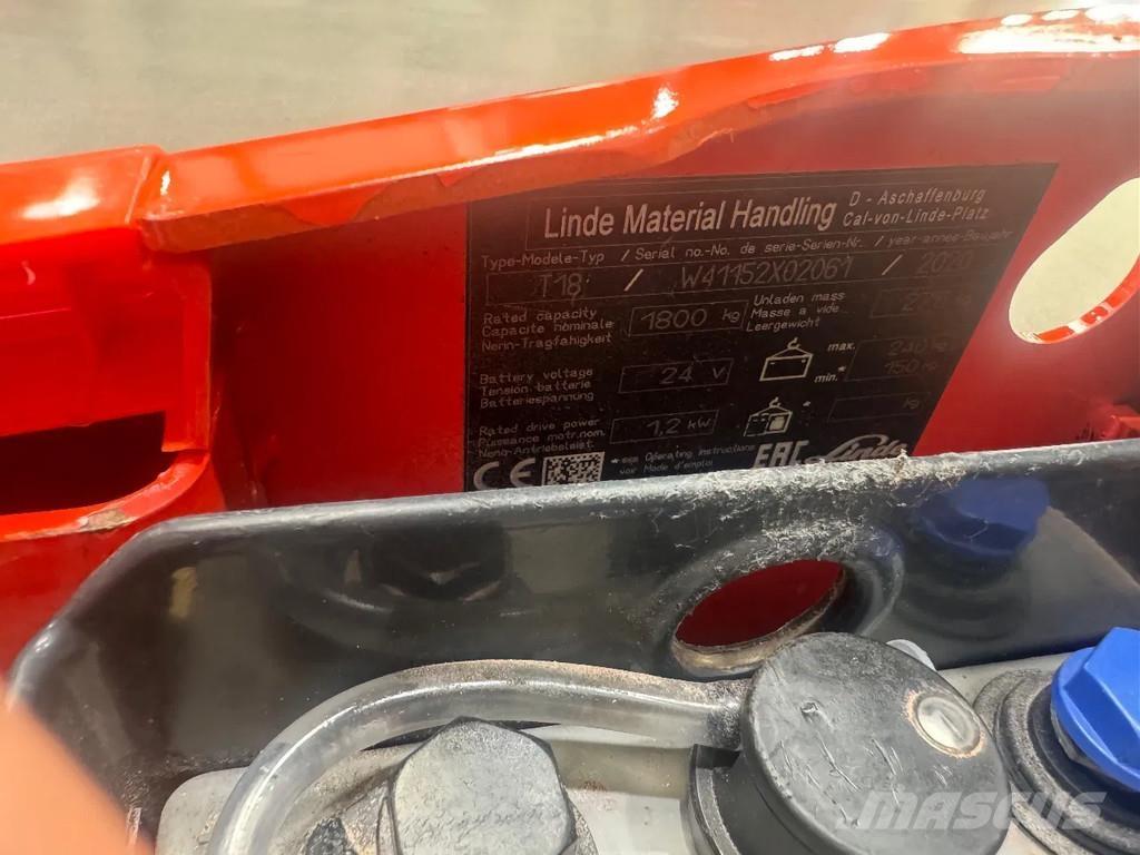 Linde T 18 경량 리프터