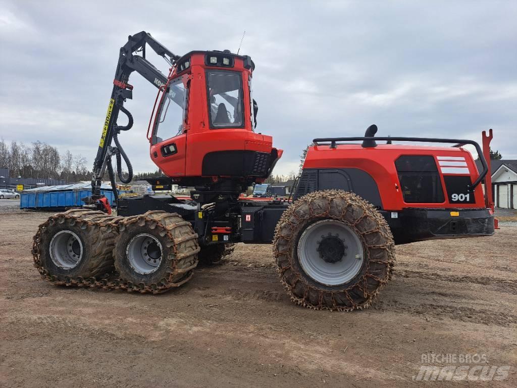 Komatsu 901 원목 하베스터