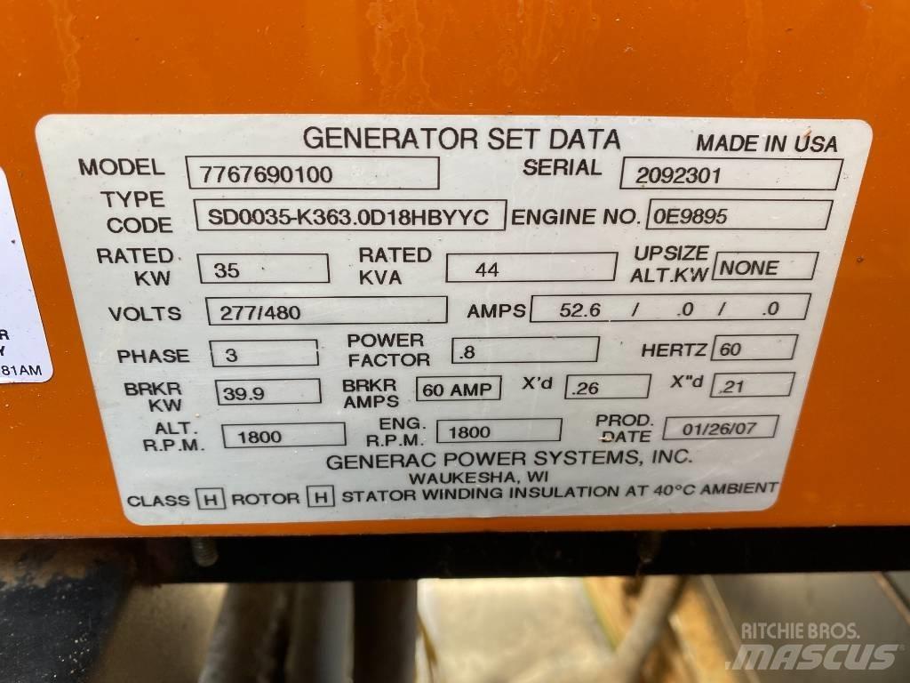Generac 35 KW 디젤 발전기
