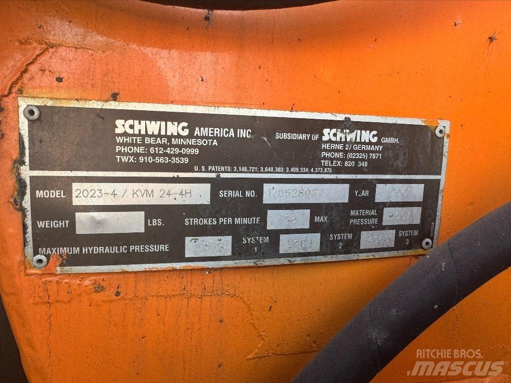 Schwing KVM 24-4H 콘크리트 펌프카