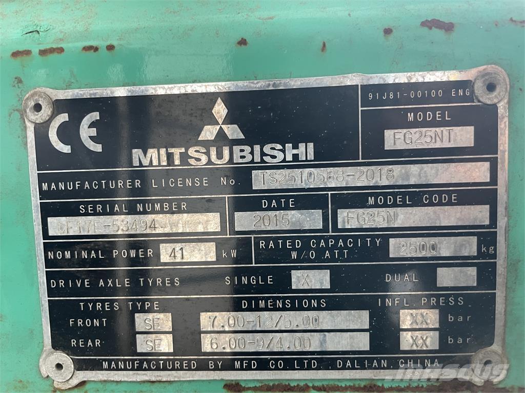 Mitsubishi FG25T LPG 지게차