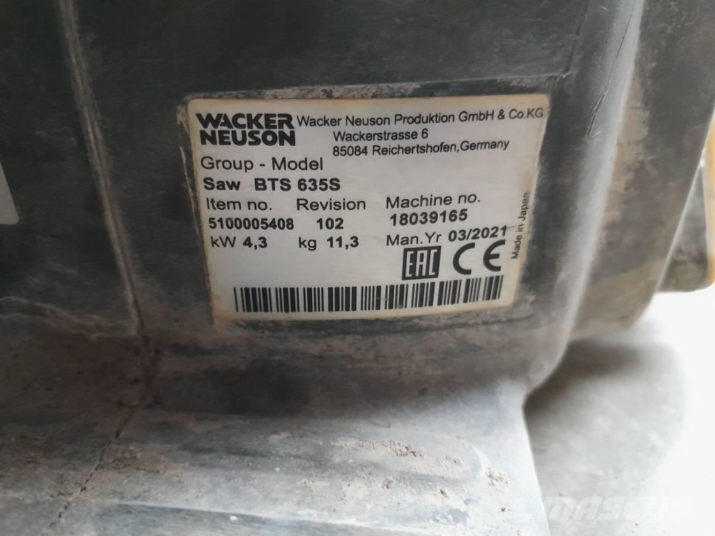 Wacker Neuson BFS635 암석 및 콘크리트 절단기