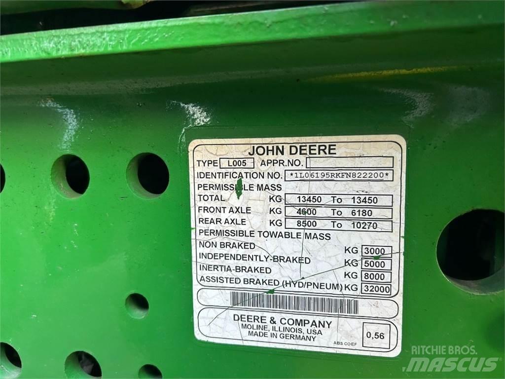 John Deere 6195R 트랙터