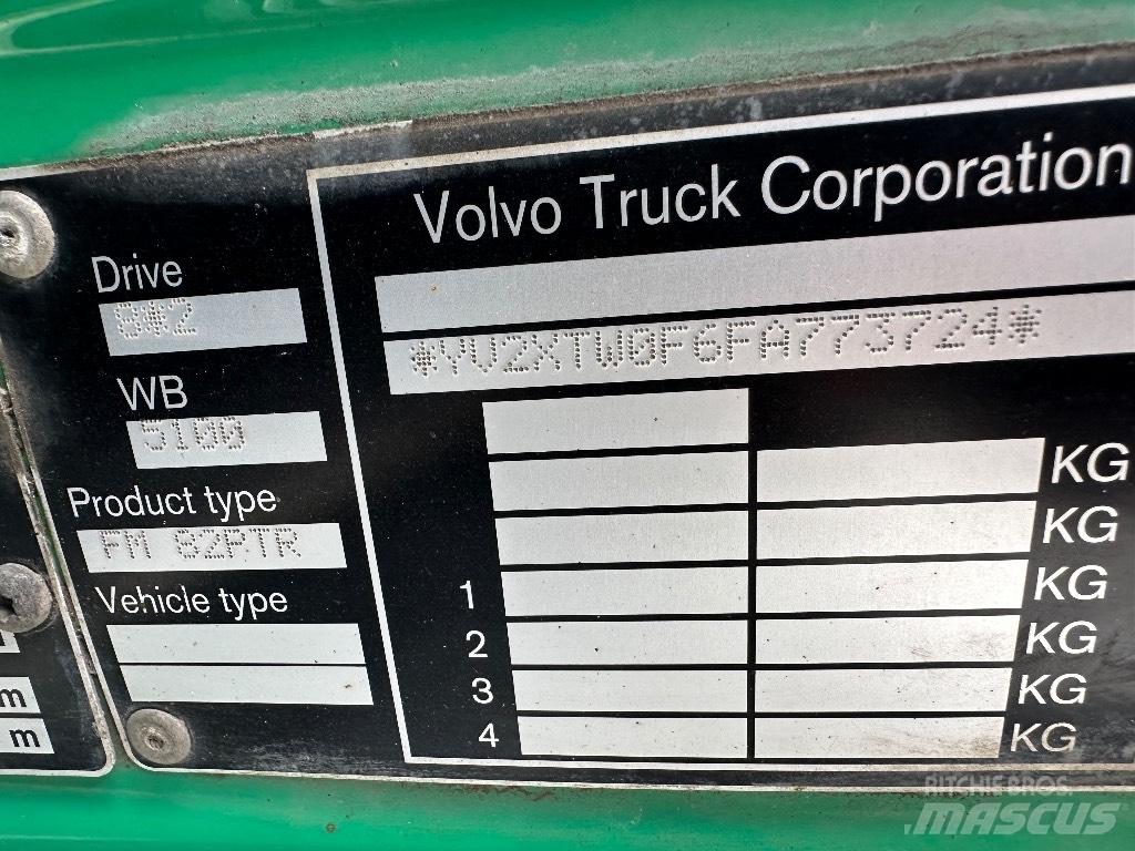 Volvo FM 420 8x2/4 훅 리프트 트럭