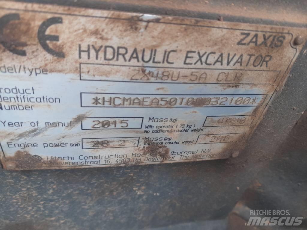 Hitachi ZX 40 소형 굴삭기 7톤 미만