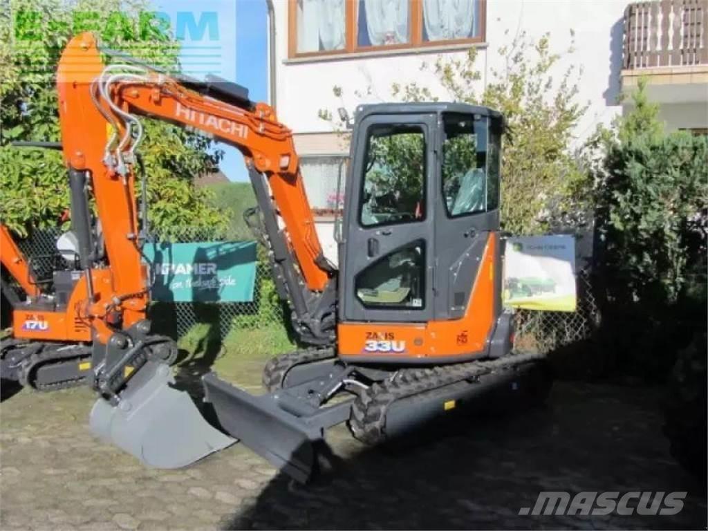 Hitachi zx 33 u-6  휠 굴삭기