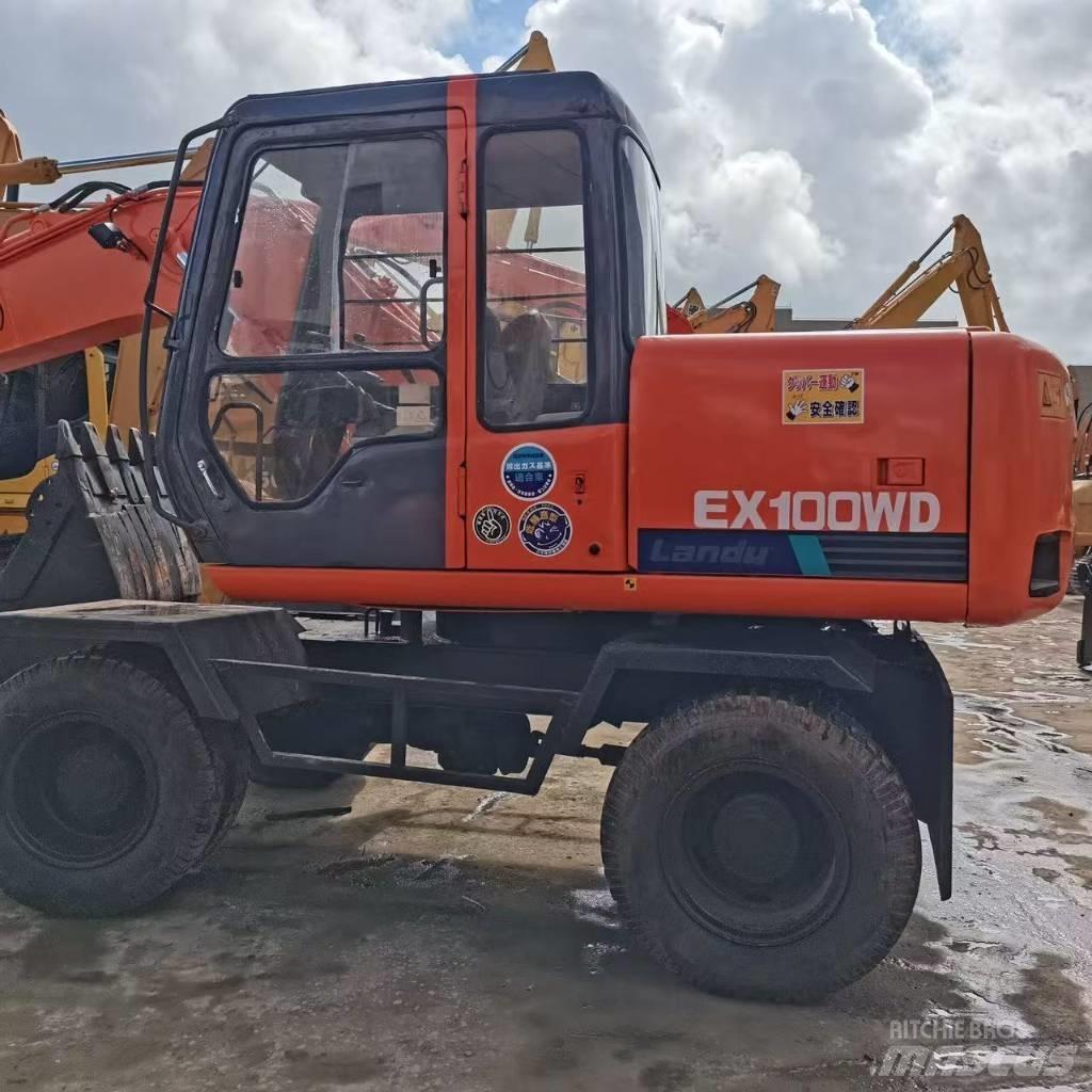 Hitachi EX 100 W D  휠 굴삭기