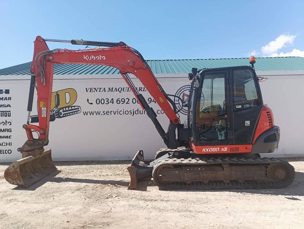 Kubota KX 080-4 중형굴삭기 7톤-28톤