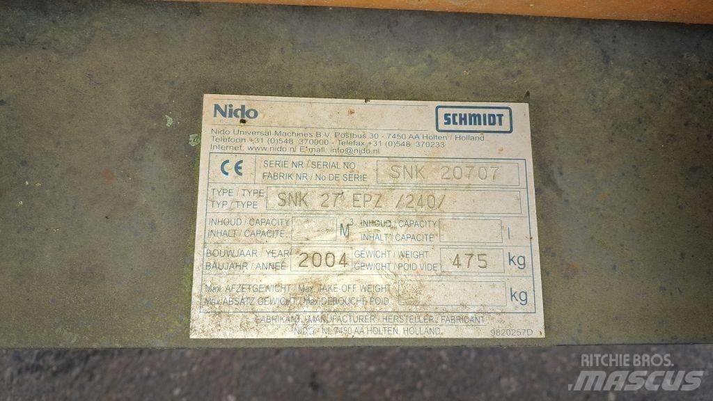 Nido SNK27 EPZ 제설 블레이드 및 제설기