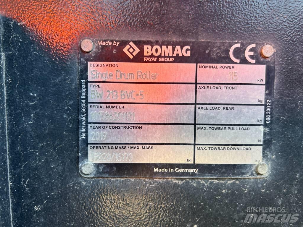 Bomag BW 213 싱글 드럼 롤러