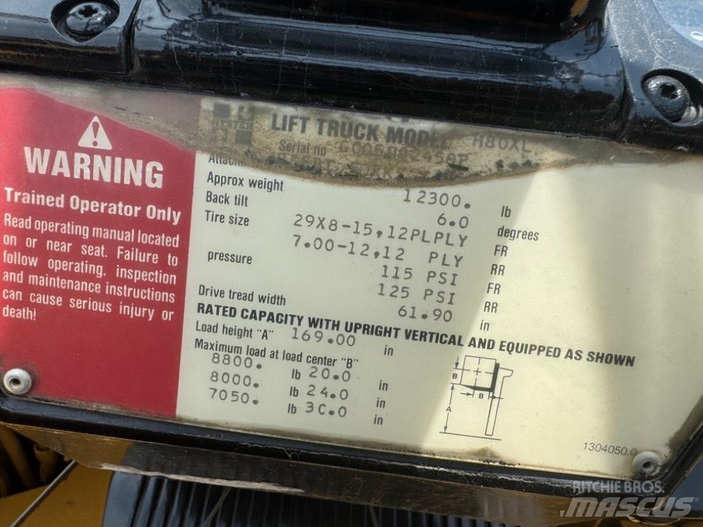 Hyster H 80 XL 그 외 지게차