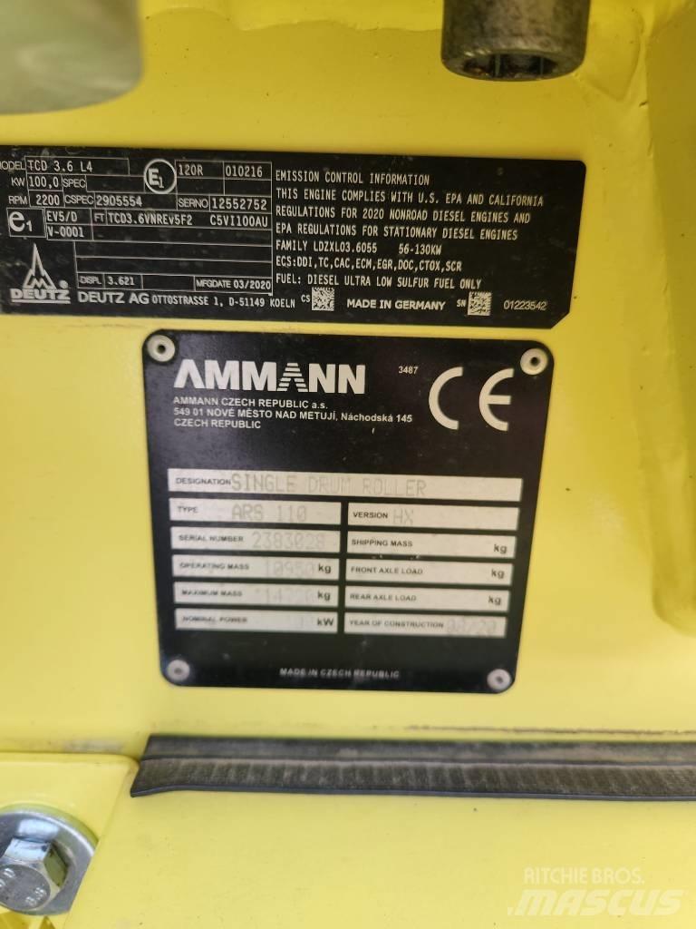 Ammann ARS 110 싱글 드럼 롤러