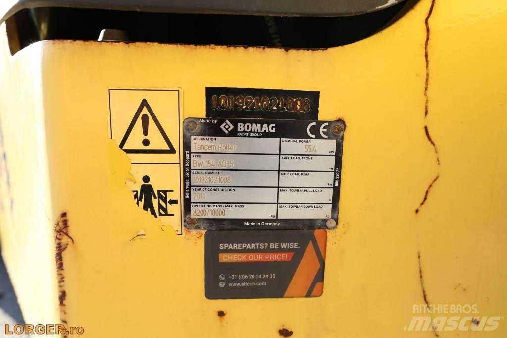 Bomag BW 154 AD-5 트윈 드럼 롤러