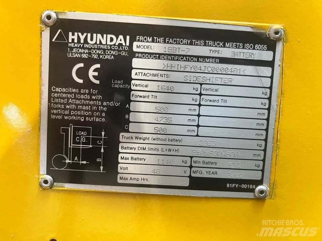 Hyundai 18BT-7 전동 지게차