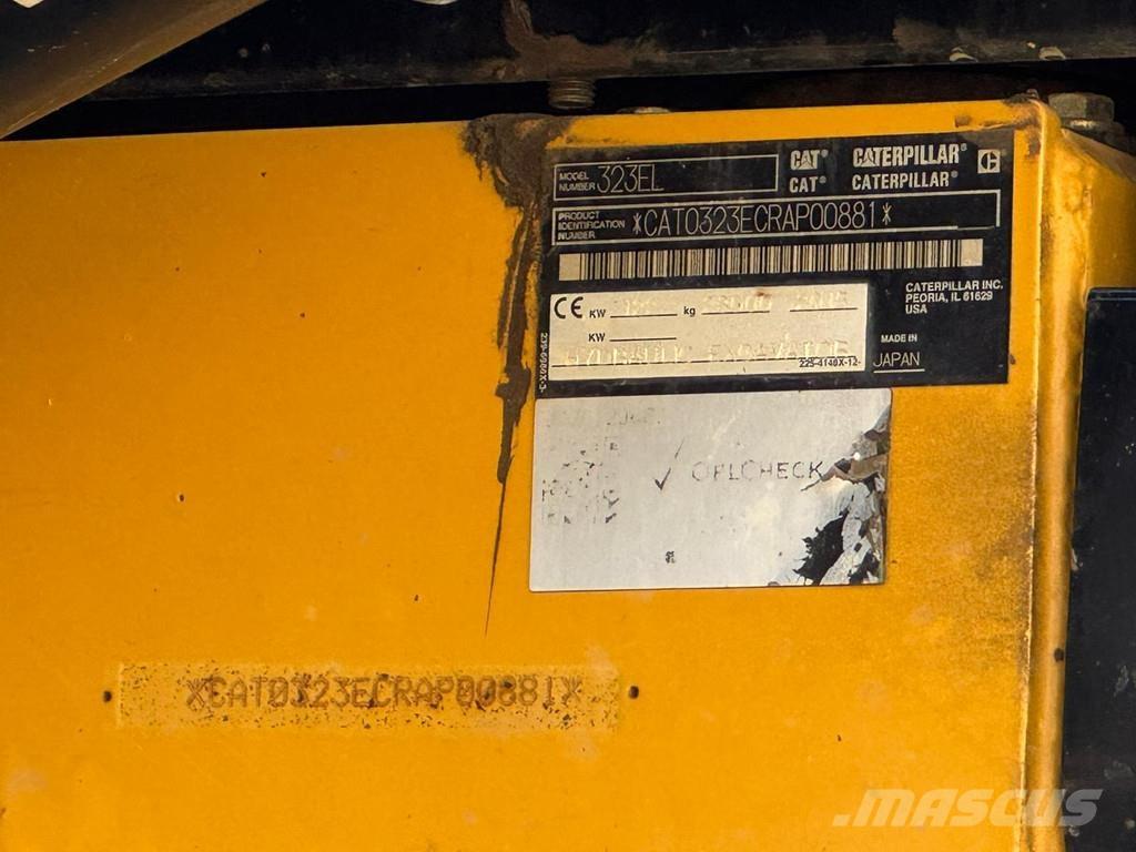 CAT 323EL 대형 굴삭기 29톤 이상