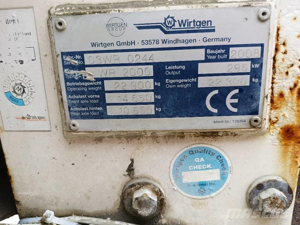 Wirtgen WR 2000 아스팔트 리사이클러