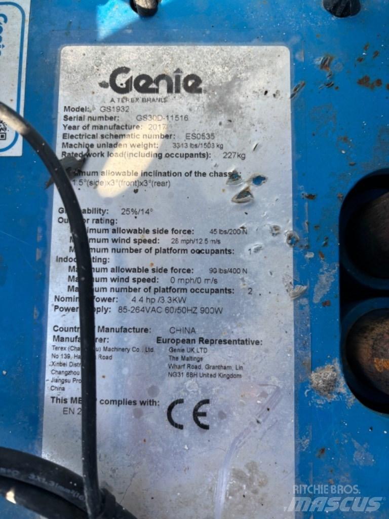 Genie GS 1932 가위형 리프트