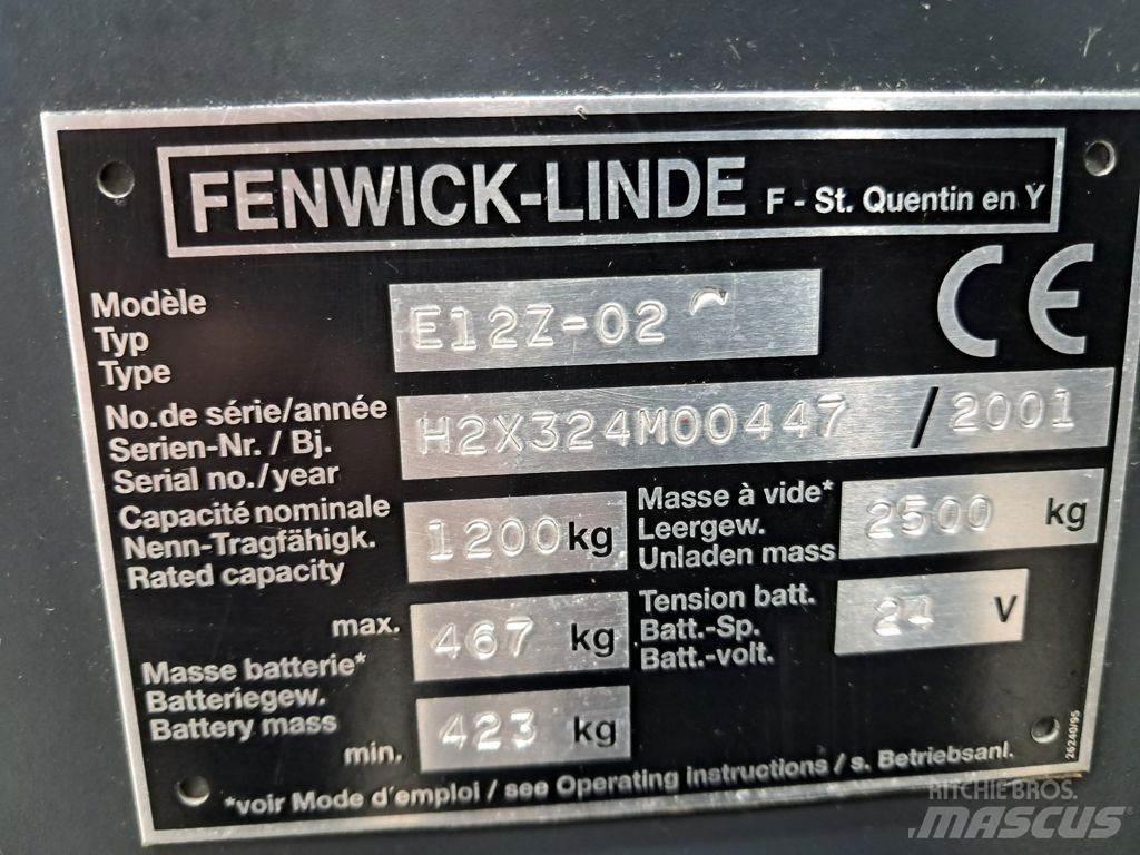 Linde E12Z-02 전동 지게차