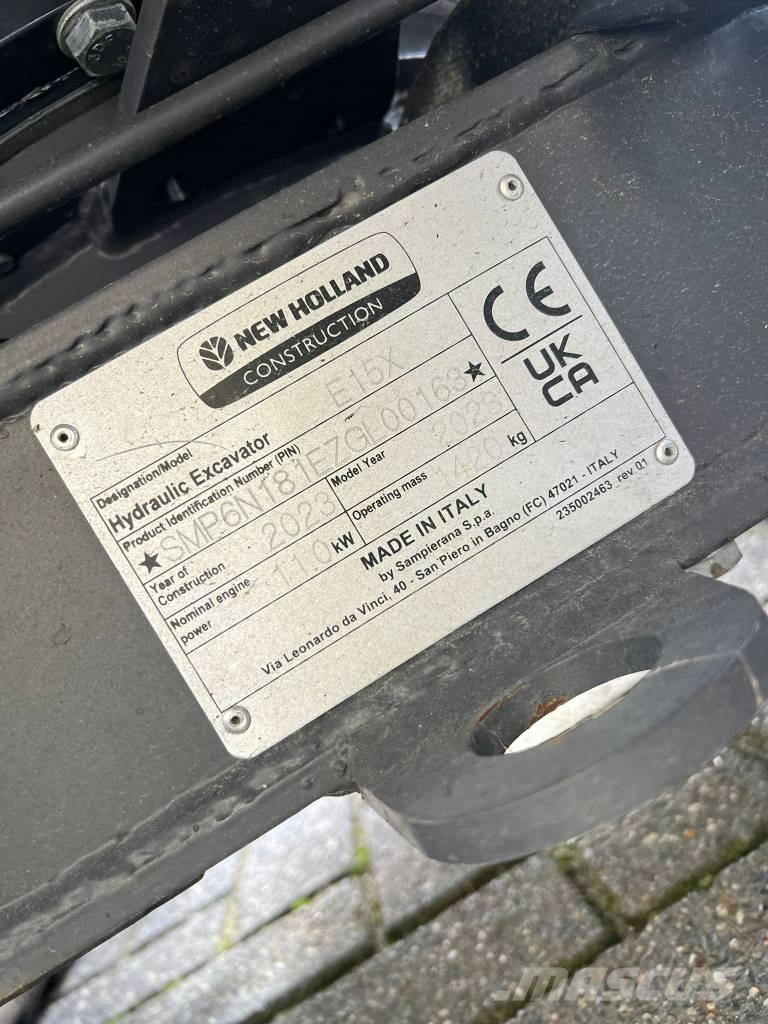 New Holland E 15 X 소형 굴삭기 7톤 미만