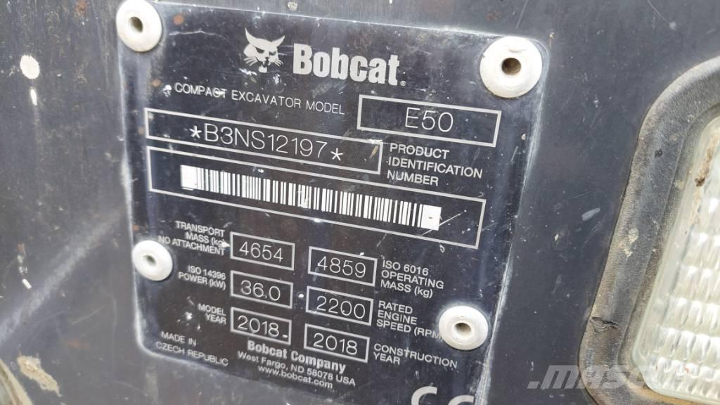 Bobcat E-50 BB-E50 대형 굴삭기 29톤 이상