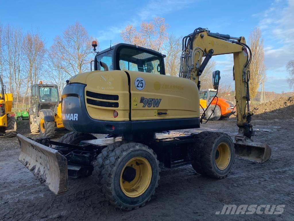 Yanmar B 95 W  휠 굴삭기