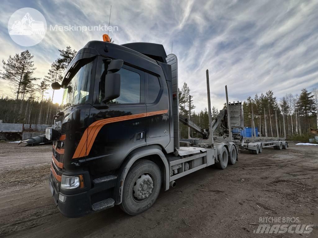 Scania R 650 Ekipage 목재 트럭