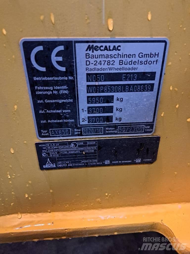 Mecalac AX 850  휠로우더