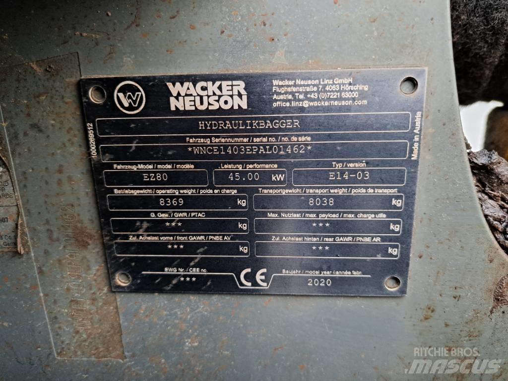 Wacker Neuson EZ80 대형 굴삭기 29톤 이상