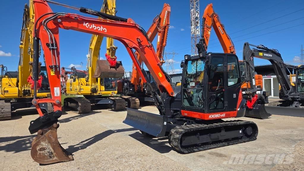 Kubota KX 080-4 중형굴삭기 7톤-28톤