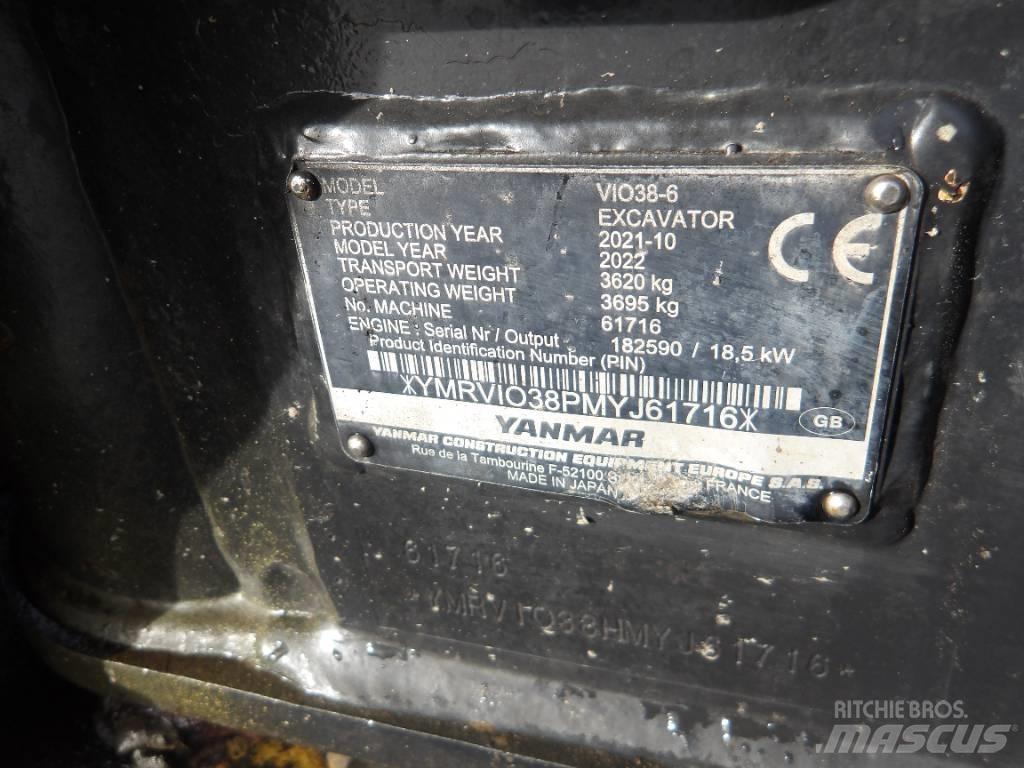 Yanmar Vio 38 소형 굴삭기 7톤 미만