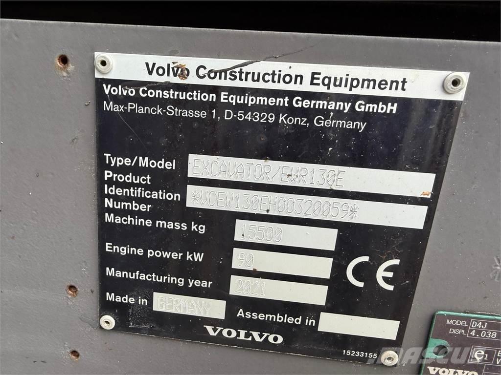 Volvo EWR130E  휠 굴삭기