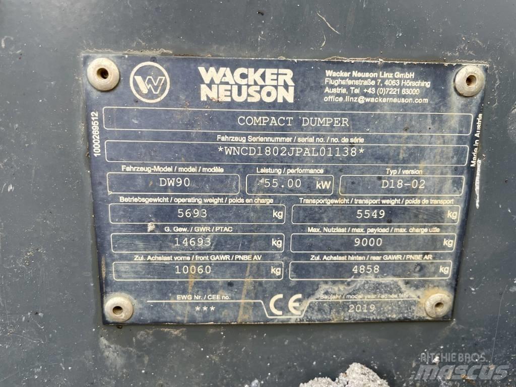Wacker Neuson DW 90 건설현장 덤프트럭