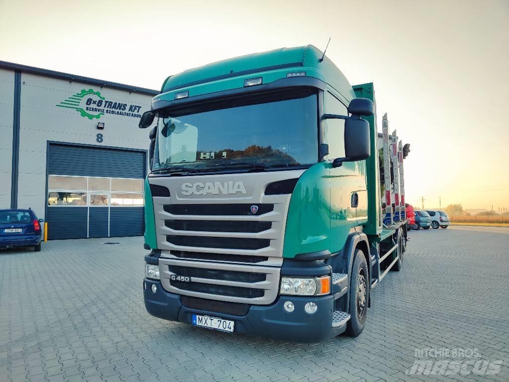 Scania G 450 목재 트럭