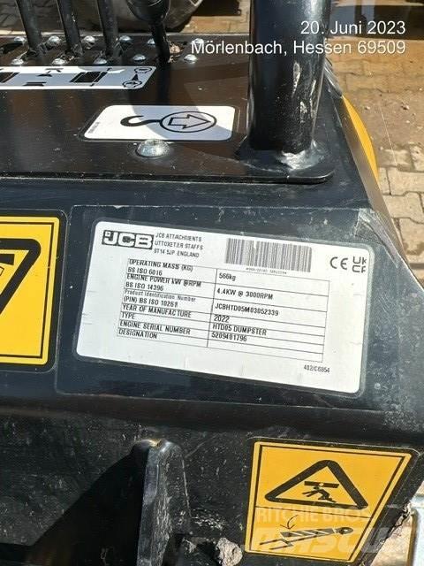JCB HTD5 mit Tritt 건설현장 덤프트럭