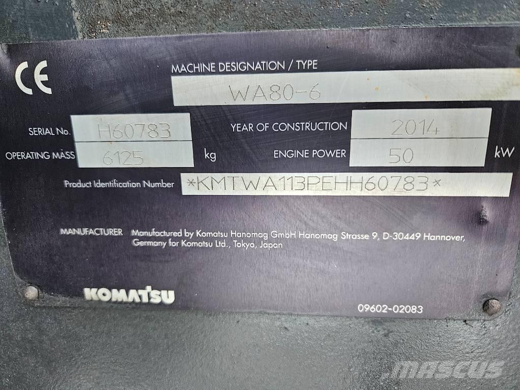 Komatsu WA80-6  휠로우더